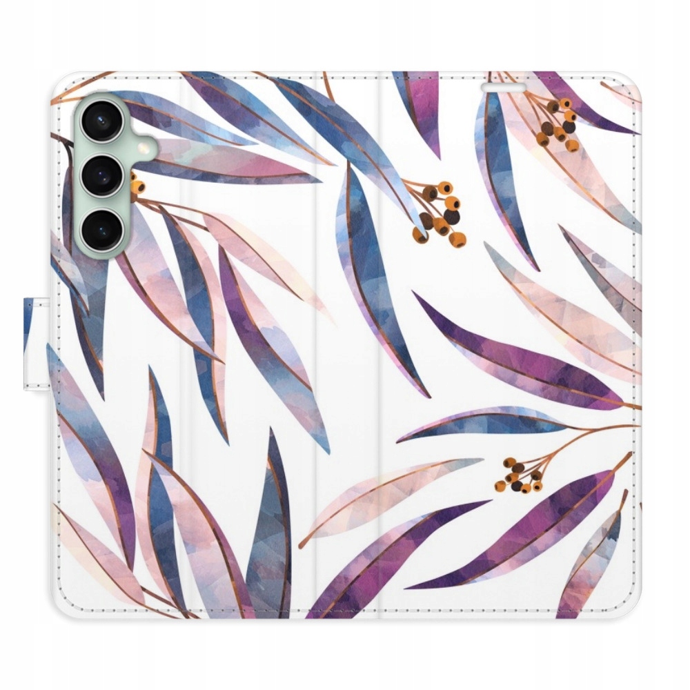 Etui z klapką iSaprio Ornamental Leaves do Samsung Galaxy S23 Fe
