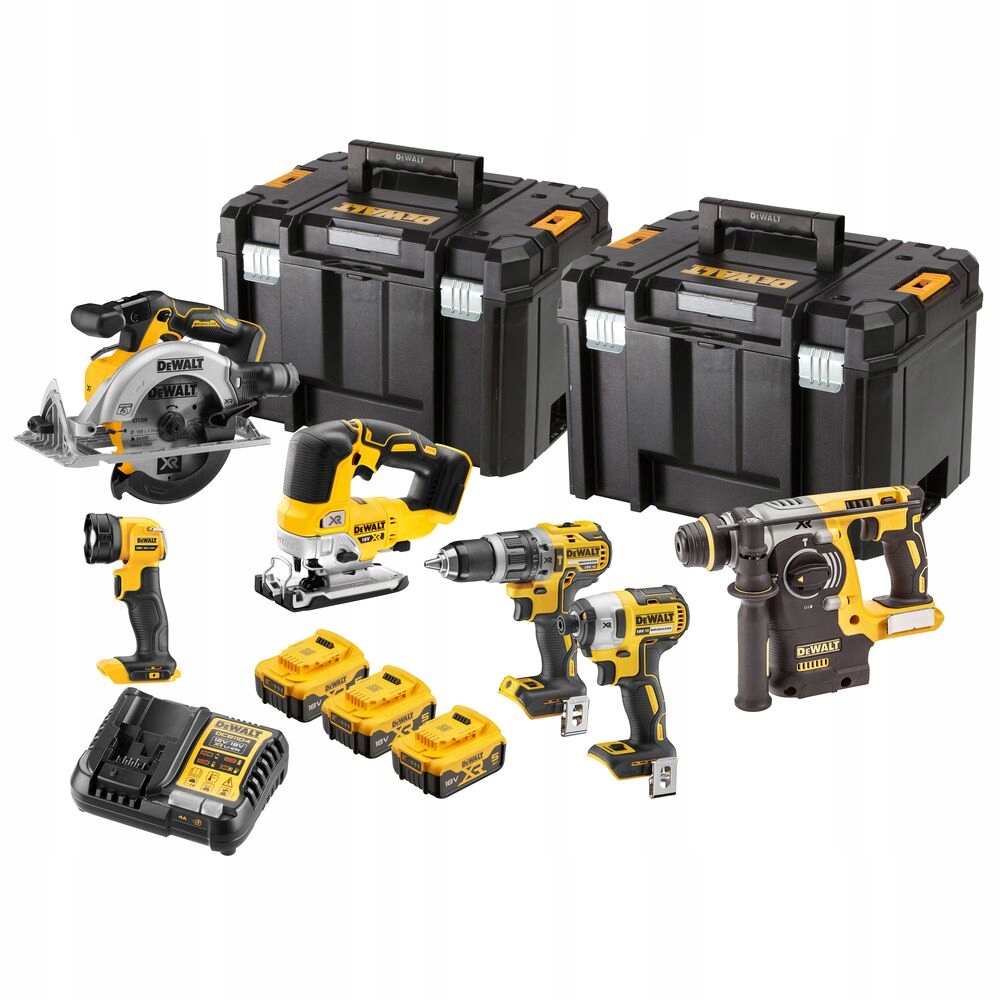 zestaw narzędzi akumulatorowych Combo 18V Xr, DeWalt [DCK690P3T-QW] 3x5,0Ah