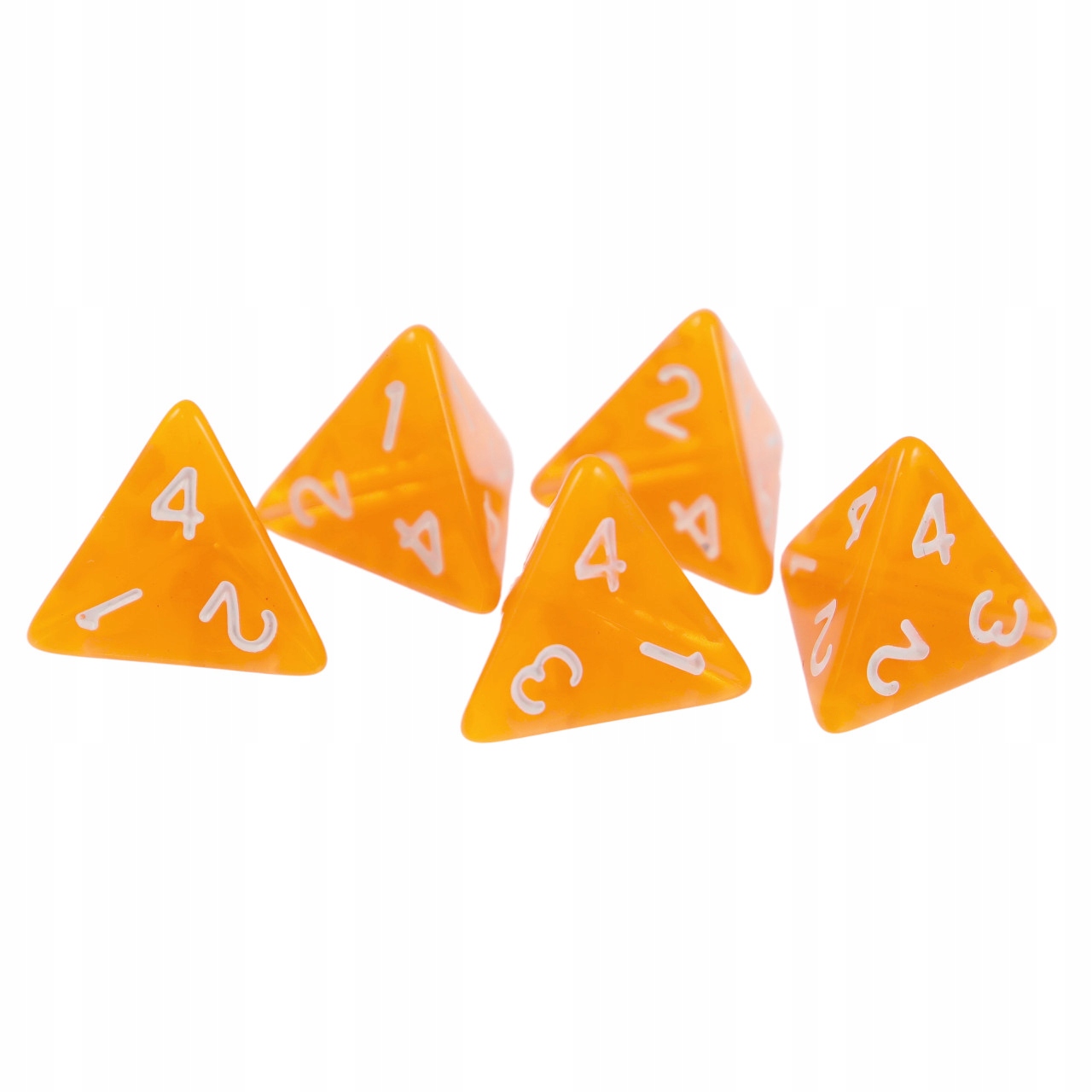 KOSTKA RPG TWIERDZA W OGNIU KOŚĆ CZTEROŚCIENNA K4 Liczba ścian 4