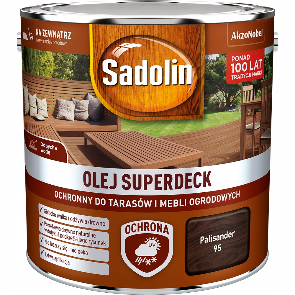 Sadolin Superdeck olej do drewna Palisander 2,5L