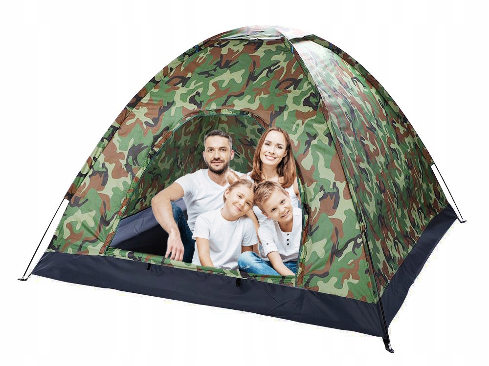 NAMIOT TURYSTYCZNY KEMPINGOWY MOSKITIERA MORO XXL Stelaż zewnętrzny