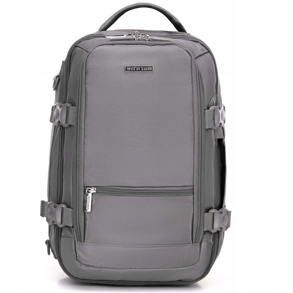 Plecak 40x30x20cm do samolotu Wittchen 2w1 29-3p-000-01B szary