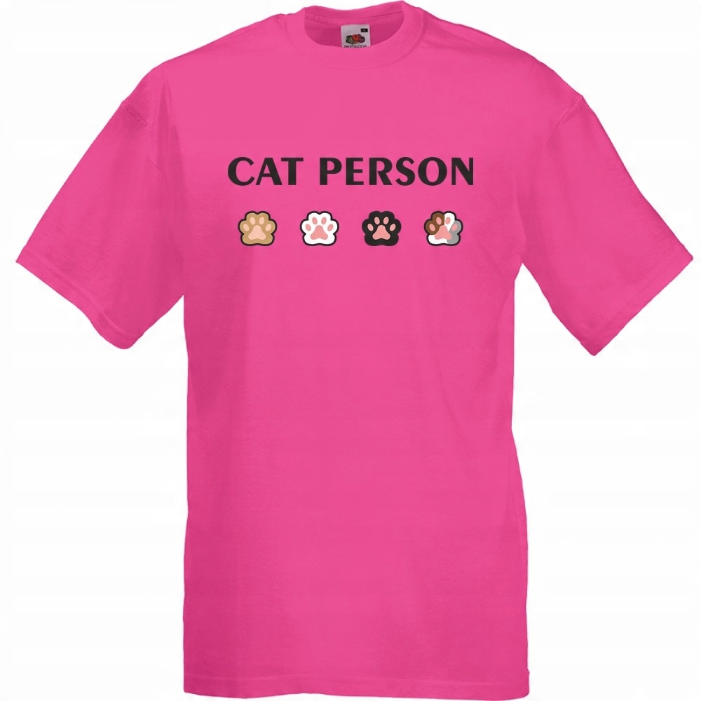 

Koszulka cat person kociarz kot L fuksja