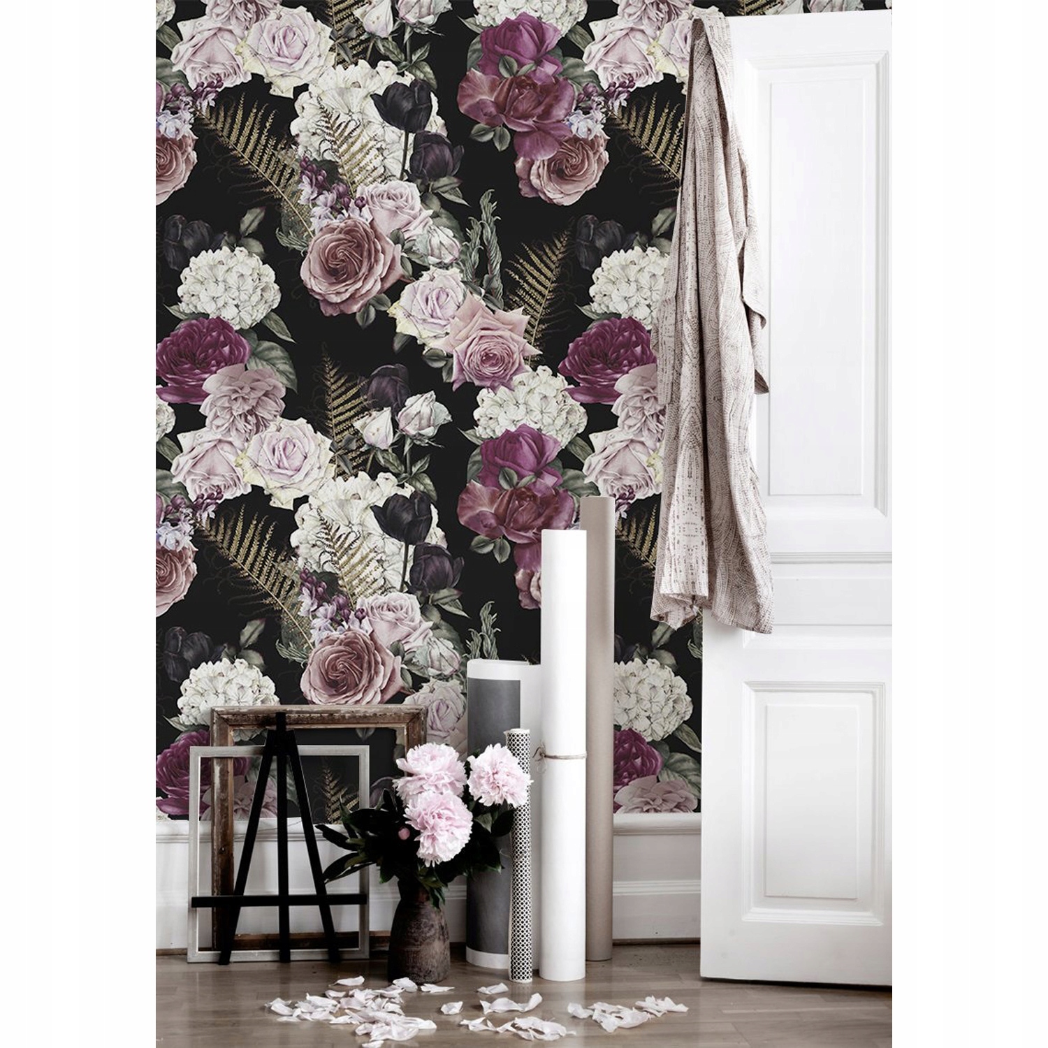 

Tapeta samoprzylepna Kwiaty różowe i białe 250x250