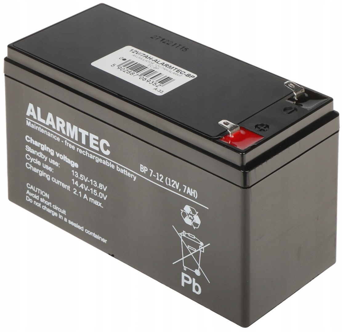 

Akumulator 12V/7AH-ALARMTEC-BP Alarmtech