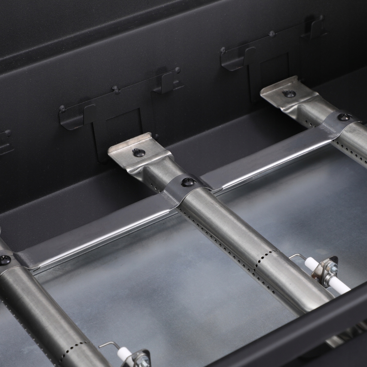 GRILL GAZOWY OGRODOWY LANDGRAF RUSZT MIEJSCE NA BUTLĘ TERMOMETR PÓŁKI Wysokość grilla 100 cm