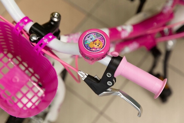 ZESTAW KOSZYK NA ROWER HULAJNOGĘ + DZWONEK ROWEROWY DLA DZIECI PSI PATROL Montaż adpater