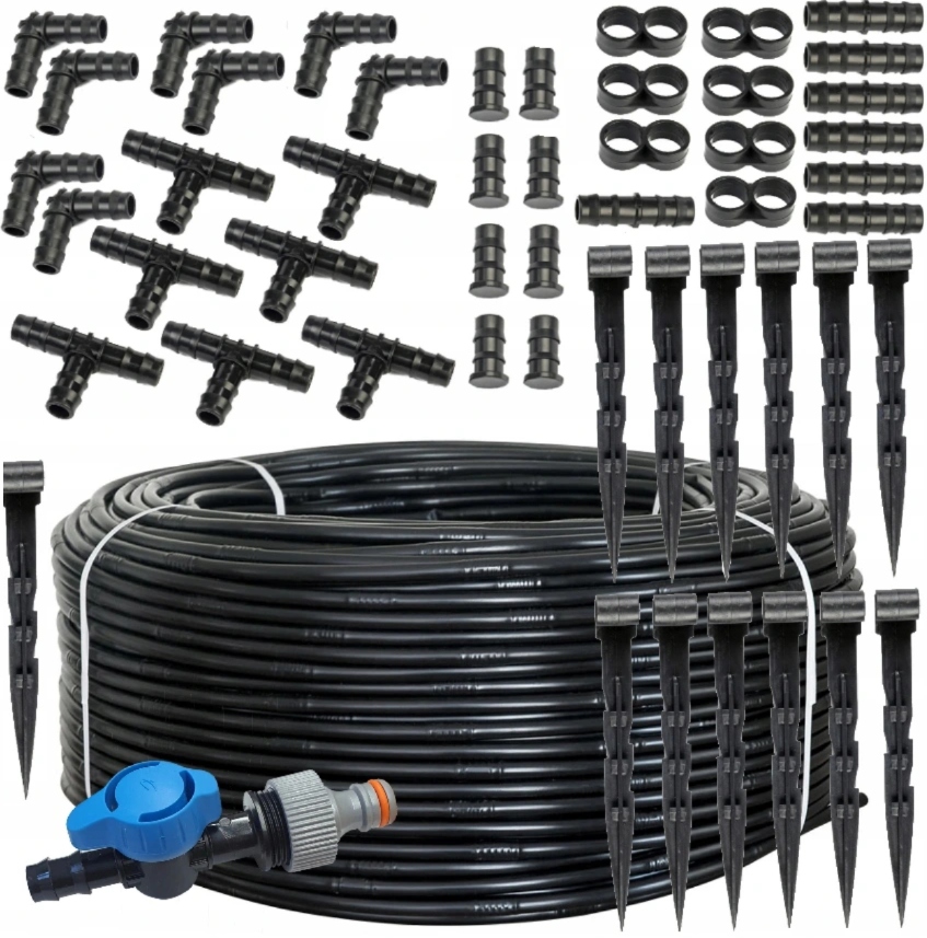 Linia kroplująca 100m + 50 szpilek / 87 akcesoriów