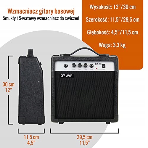 Wzmacniacz 3rd Avenue do gitary basowej czarny