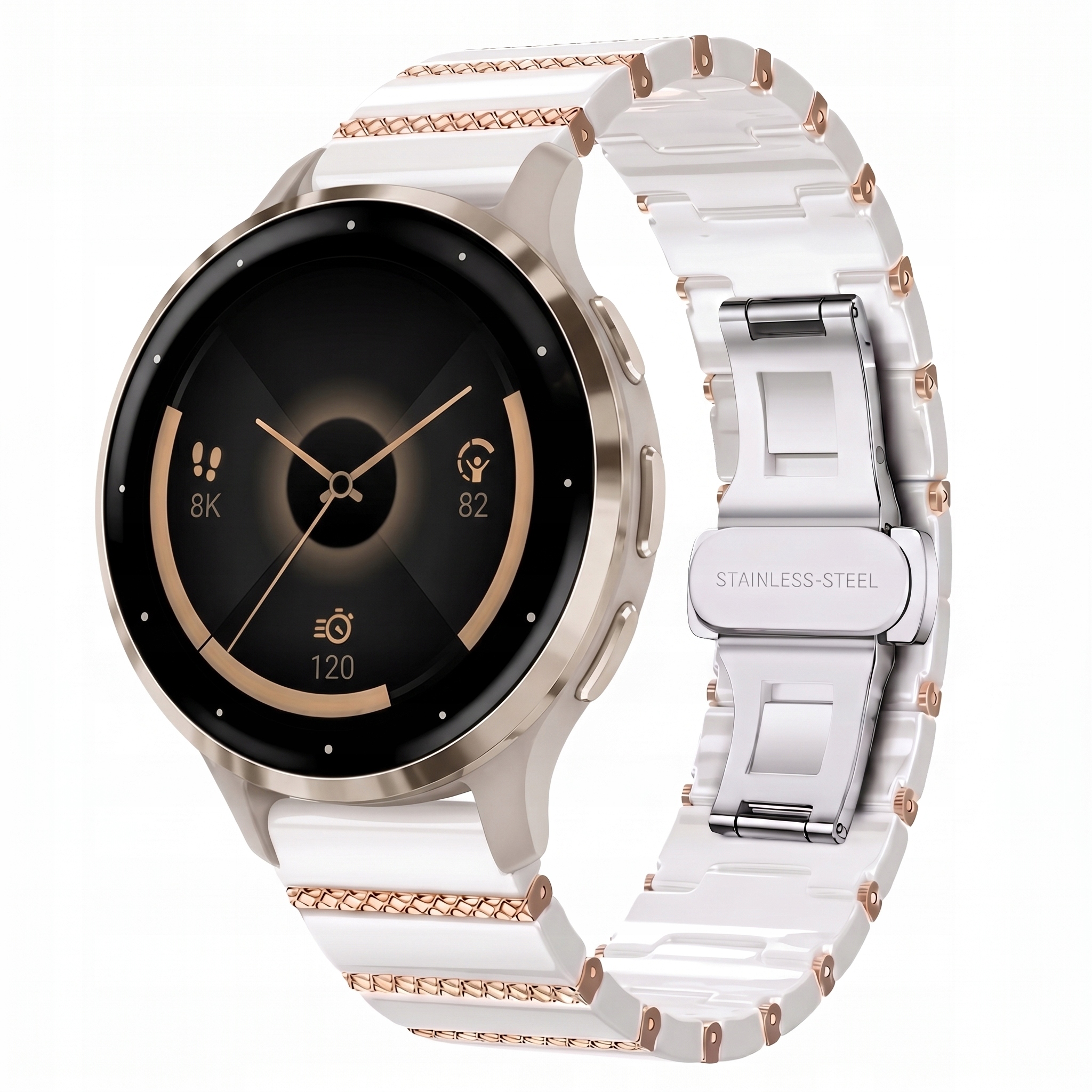 Ceramiczna Bransoleta Do Garmin Venu 2S 3S 4 41MM Vivoactive 4S, 18MM