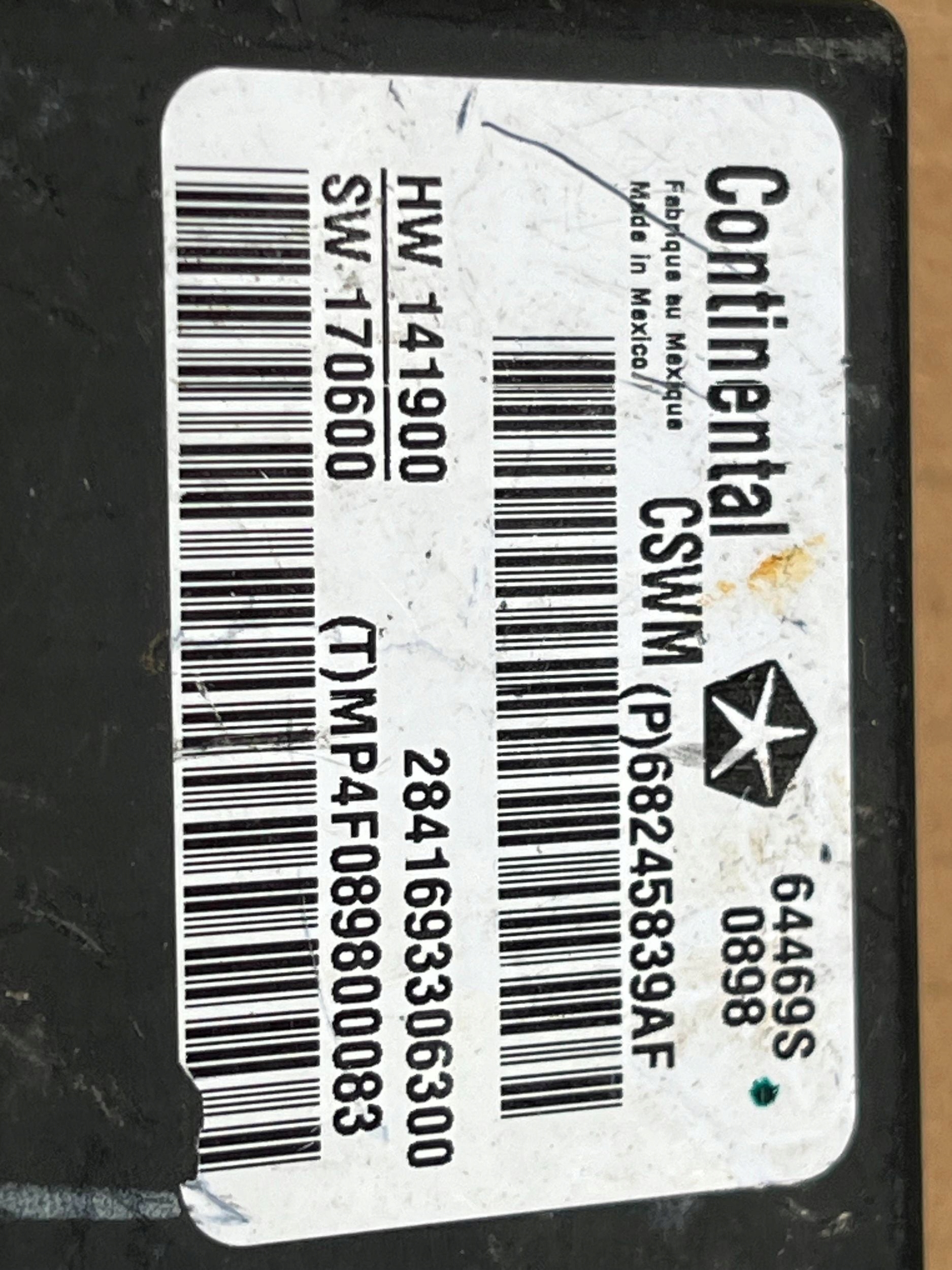 module control unit seat JEEP COMPASS II P68245839AF !J