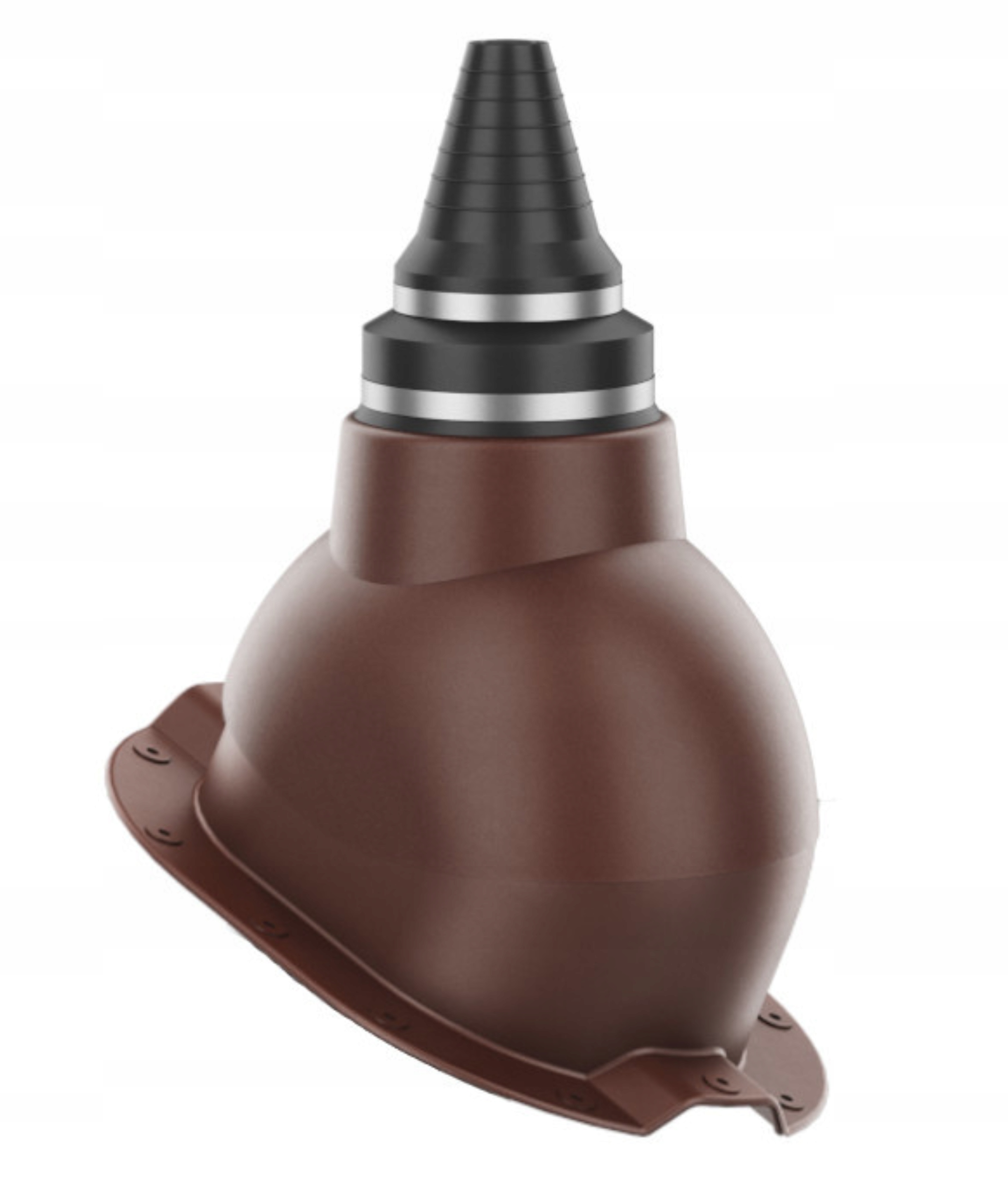 Anténní průchod pro vzduchotěsné střešní plechy Budmat Taira Bronz 8017