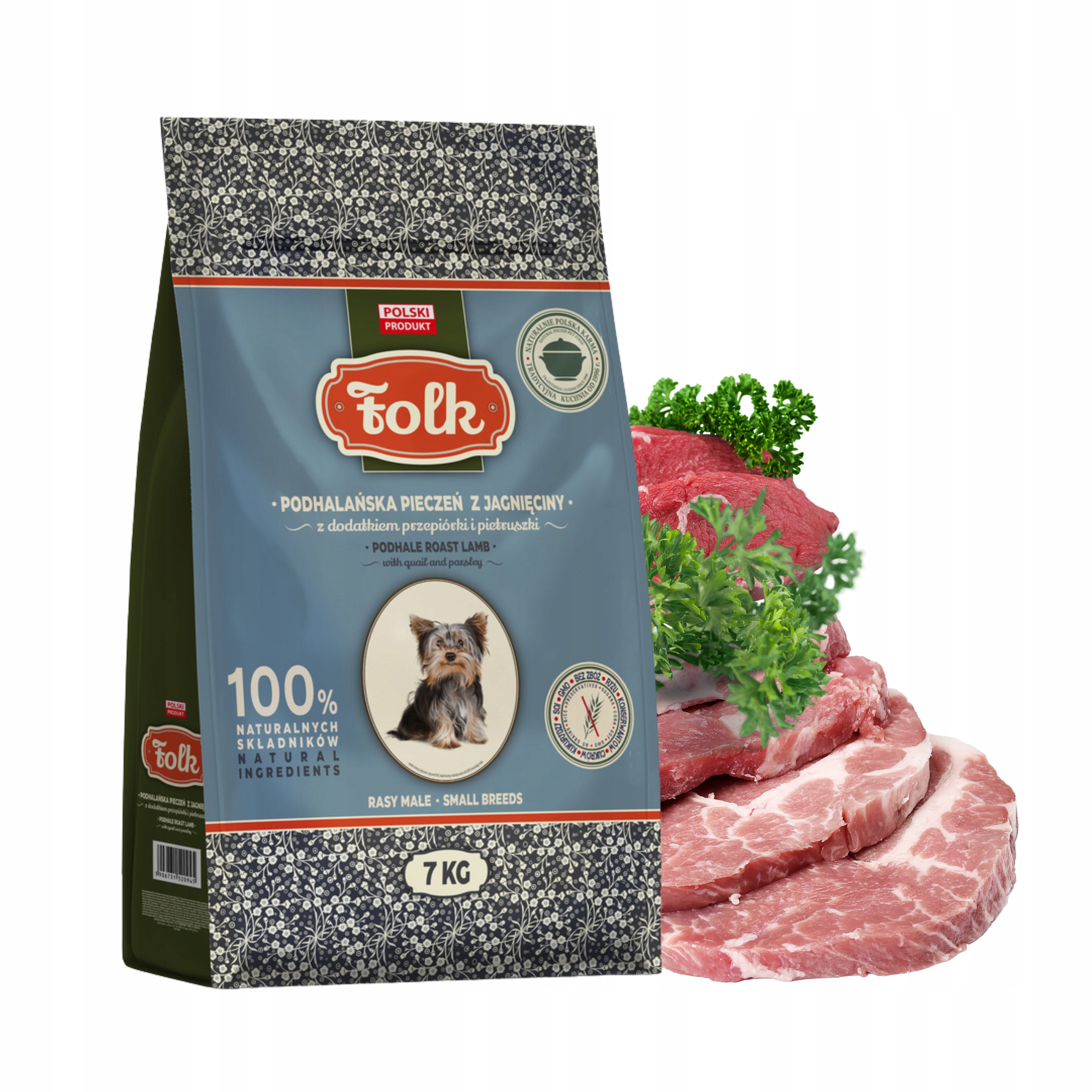 Levně Folk Mini Krmivo pro psy malých plemen Podhalanská jehněčí pečeně 7 kg