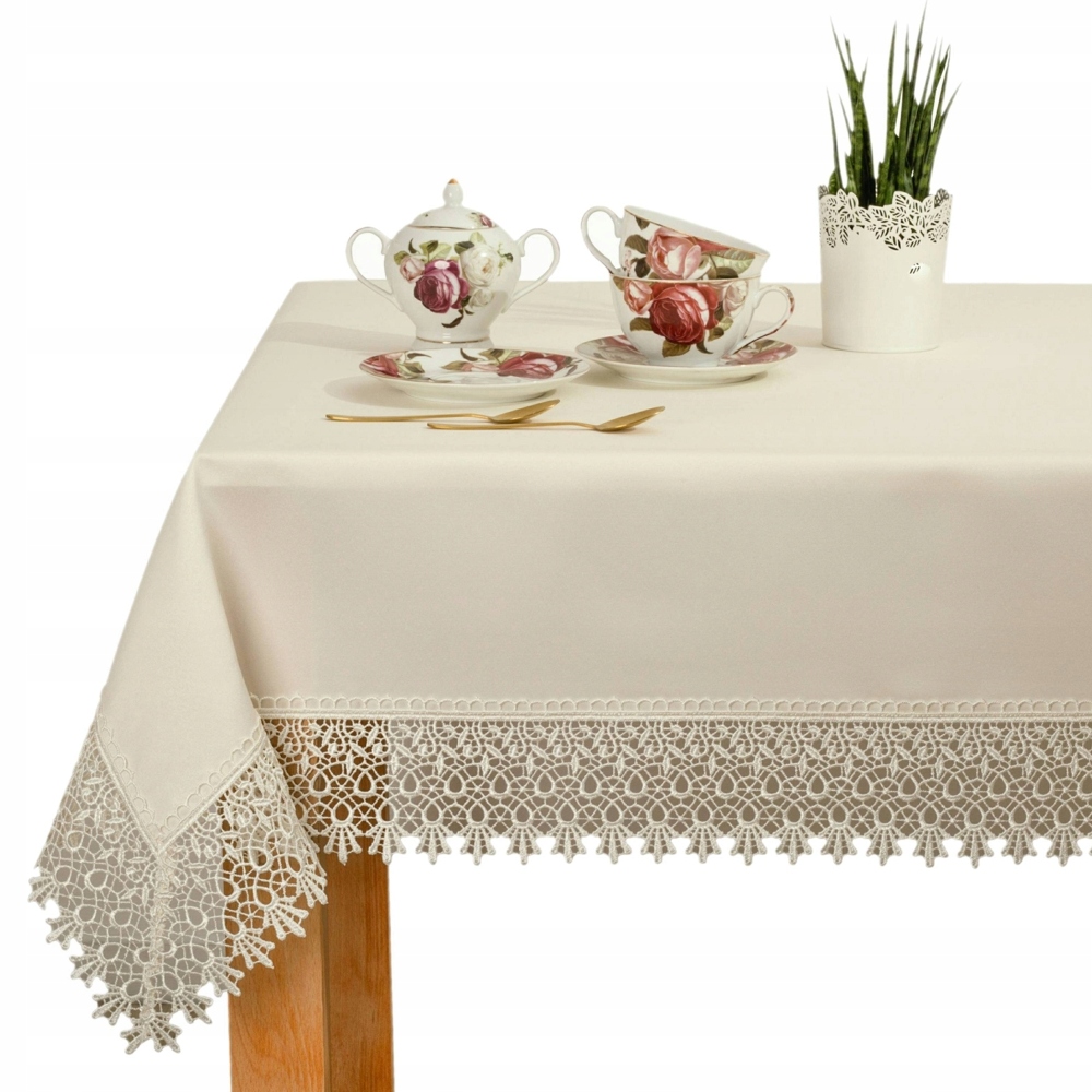 

Obrus z Gipiurą Plamoodporny Aur G511 Ecru 140x240