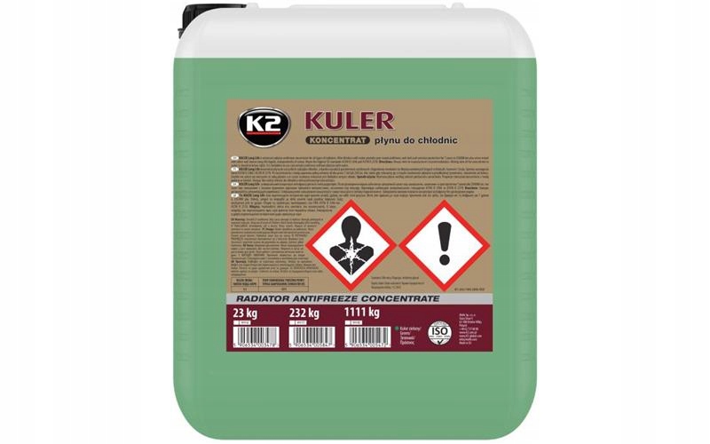 K2 Kulerový Koncentrát Chladiacej Kvapaliny 23 Kg Hoat (zelený)