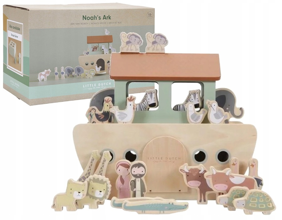 

Little Dutch Drewniana Arka Noego Zabawka 18M+
