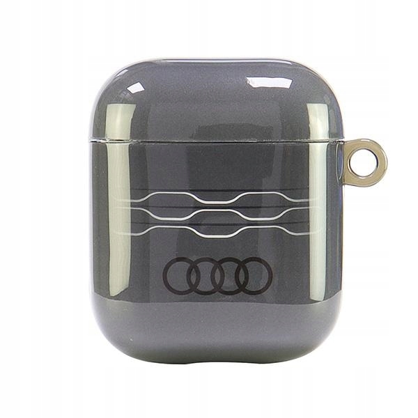 Audi IML Geometric Pattern Kryt pro AirPods 1/2 šedý/šedá AU-IMLAP-A6/D3-GY