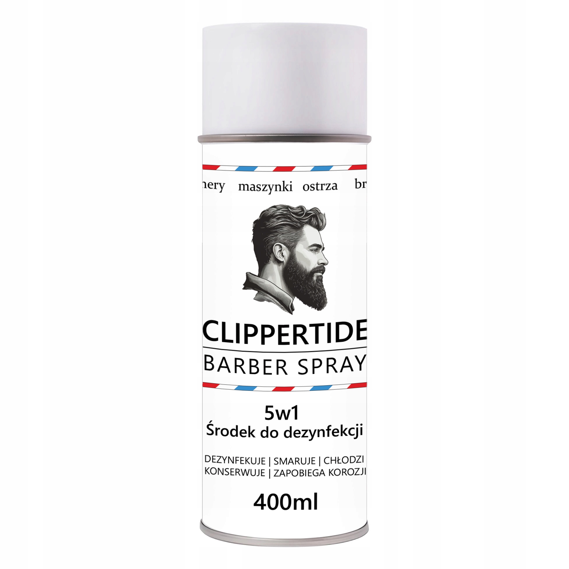 Clippertide spray do maszynek 5w1 czyści i smaruje maszynki do włosów 400ml