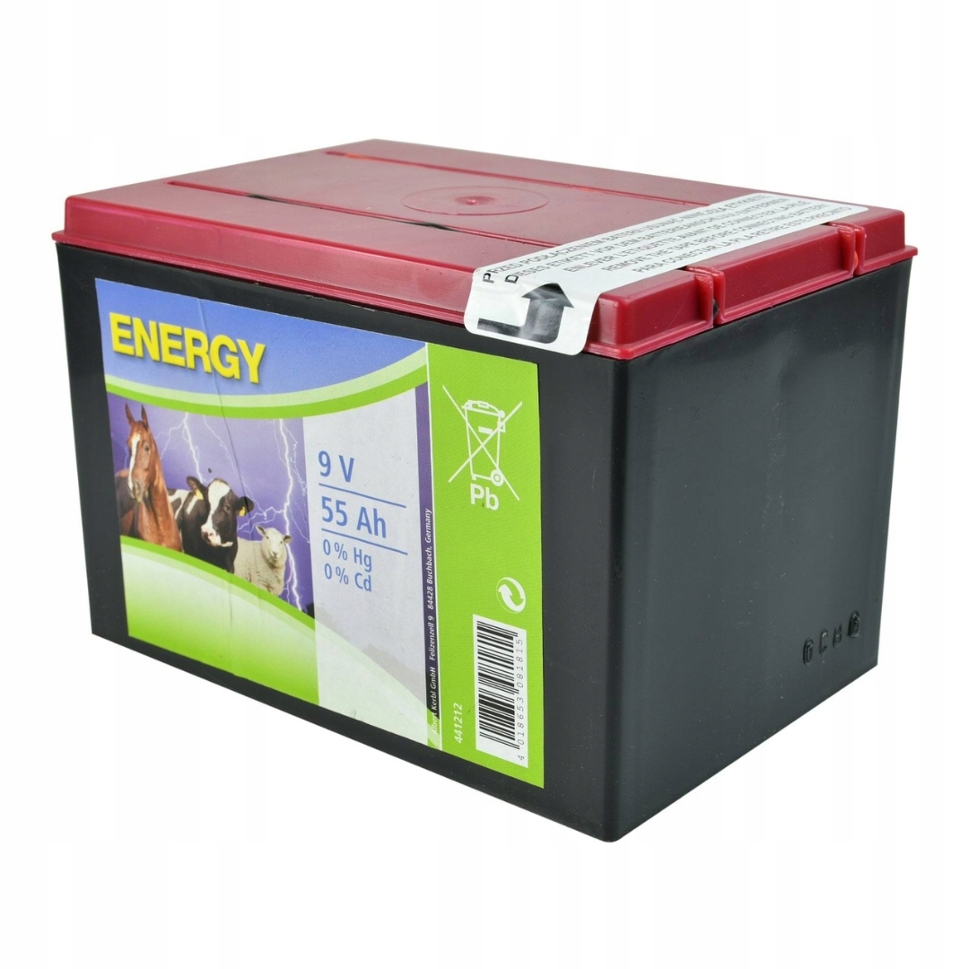 BATERIA SUCHA 9V 55 AH CORRAL NIEMIECKA pastuch Marka Kerbl