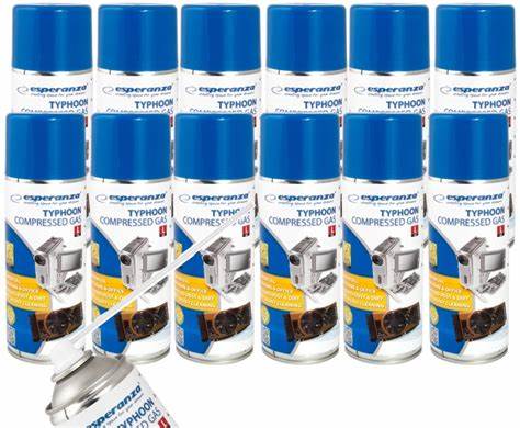 12 kusů Sprejovaného Vzduchu S Trubičkou 400 ml Areozol celý karton