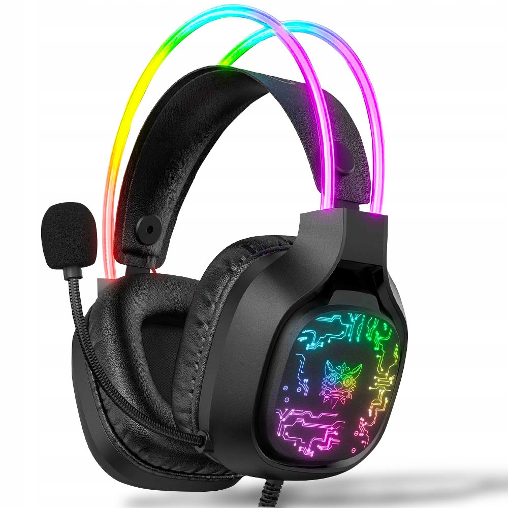 ONIKUMA SŁUCHAWKI GAMINGOWE Z MIKROFONEM RGB DLA GRACZY DO GRANIA E-SPORT Marka Onikuma
