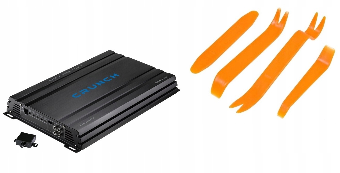 Crunch GPX4400.1D Zosilňovač do auta 1 kanál Mono Block 4400W diaľkový ovládač