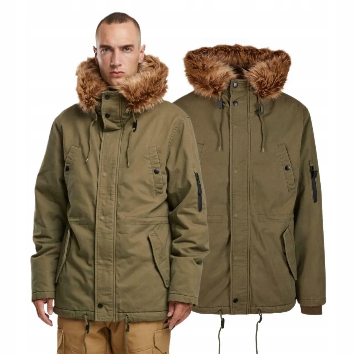 Zimní bunda Brandit Fishtail Parka Olivová XXL