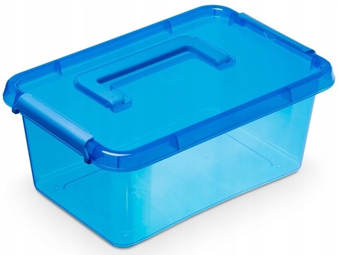 

Pojemnik Pudełko Organizer Z Rączką 4,5l niebieski