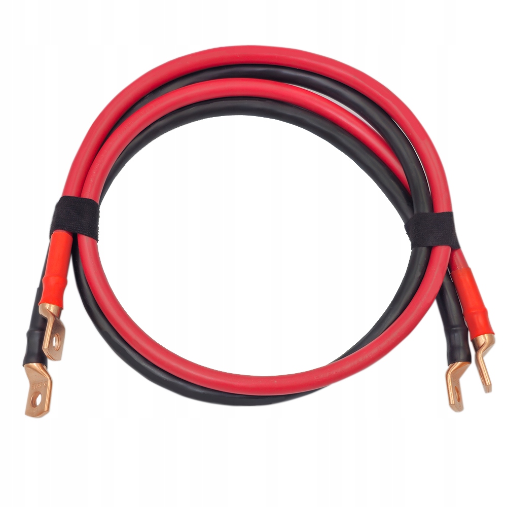 Przewód kabel linka Lgy 35 35mm2 do łączenia akumulatorów 100cm 1m M8 2 szt