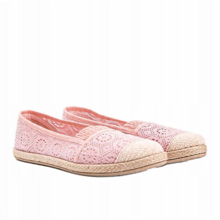 

Różowe espadryle materiałowe Laney r.38