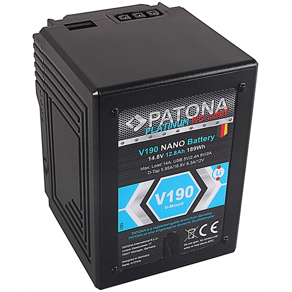 Akumulator PATONA Platinum NANO V190 RED ARRI V-Mo