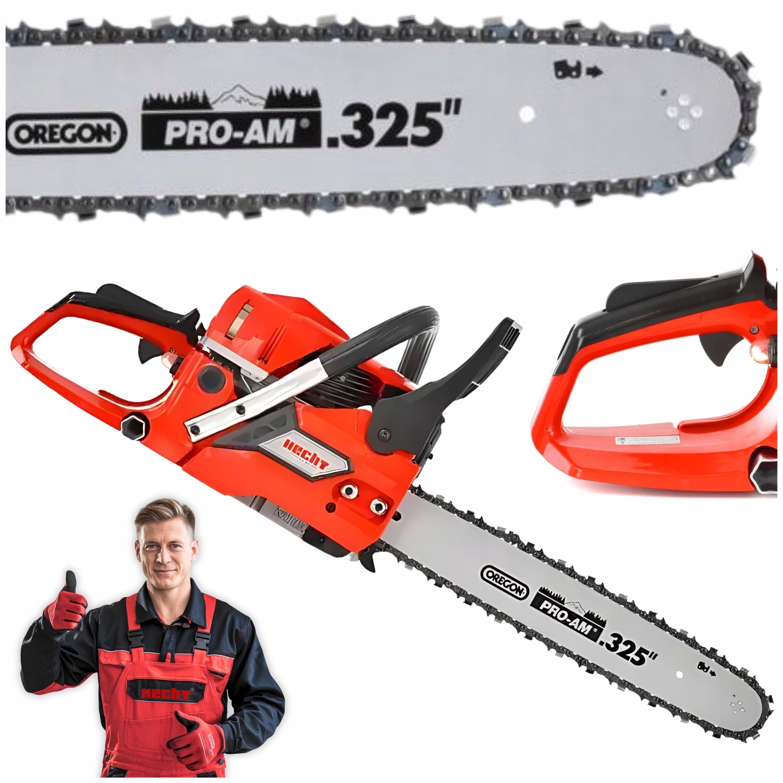 Pilarka Piła Łańcuchowa Spalinowa Do Drzewa Hecht 950 Moc 3KM 40CM Oregon