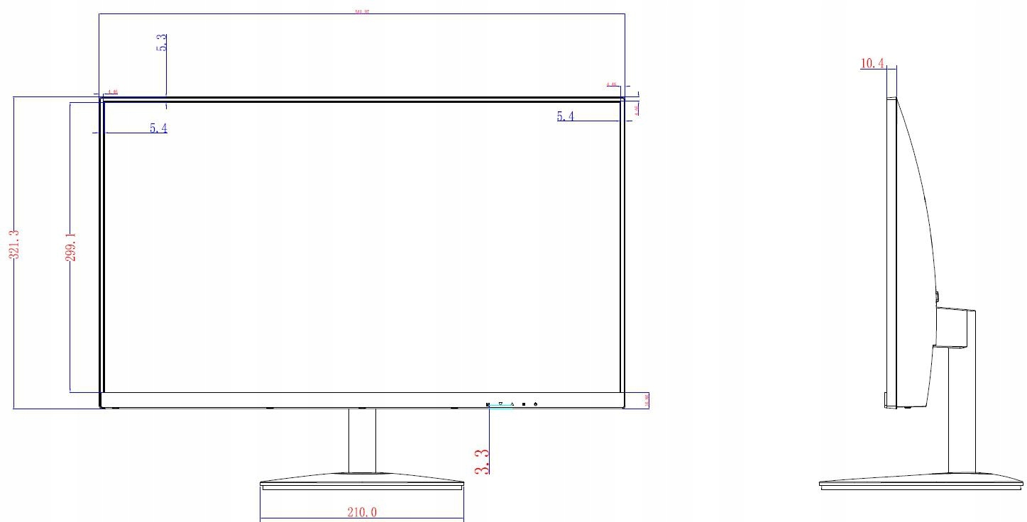 MONITOR Dahua LM24-A200 Kolor czarny