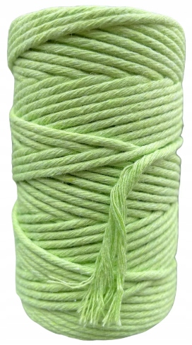 Sznurek Bawełniany do Makramy Limonka 2mm 60m