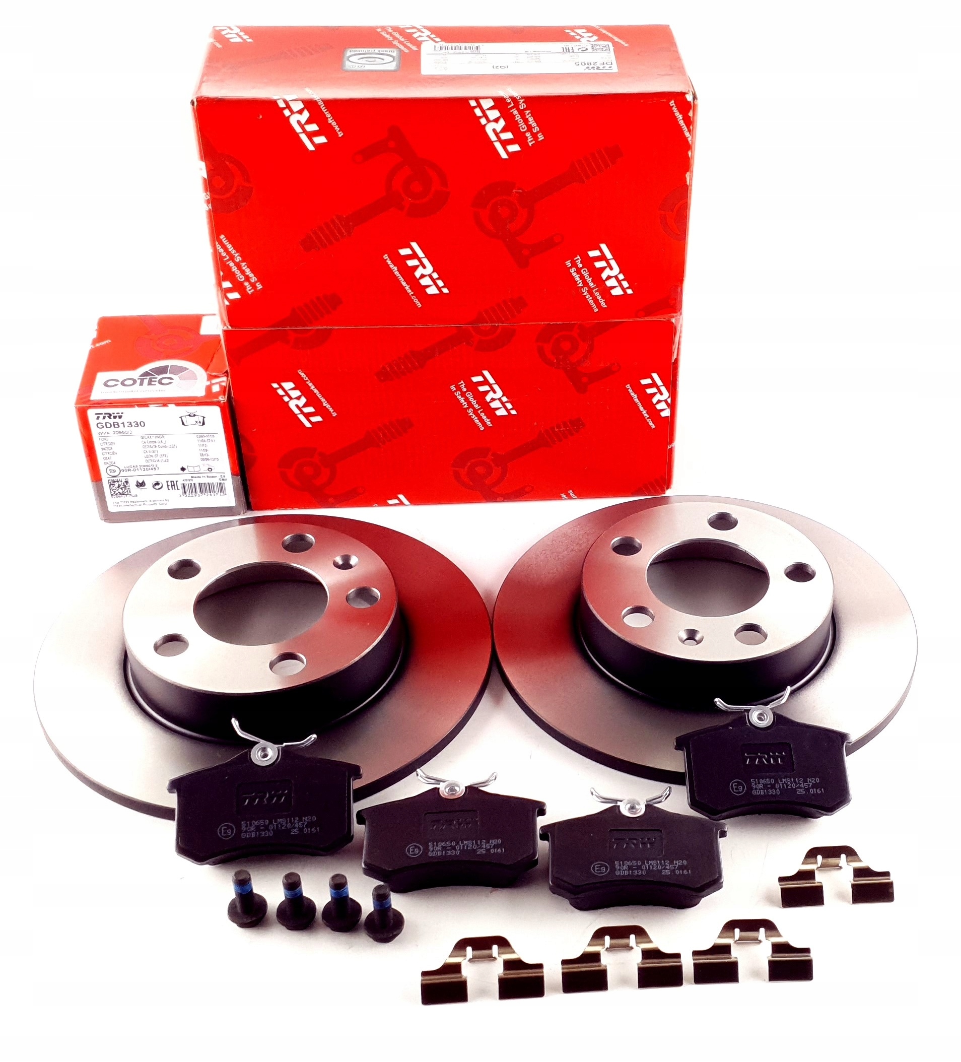 TRW TARCZE KLOCKI TYL SKODA OCTAVIA SEAT TOLEDO II