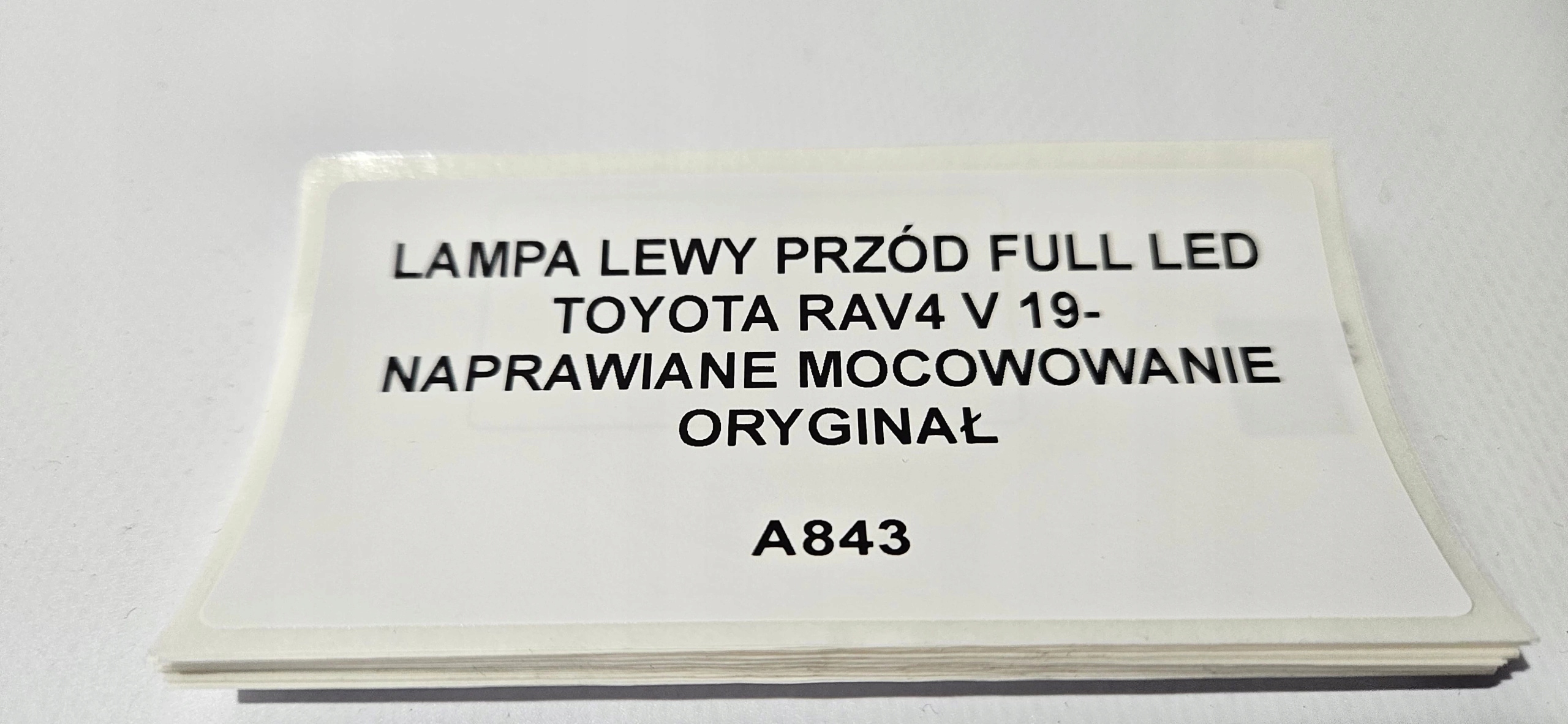 light left front FULL LED TOYOTA RAV4 V 19- original