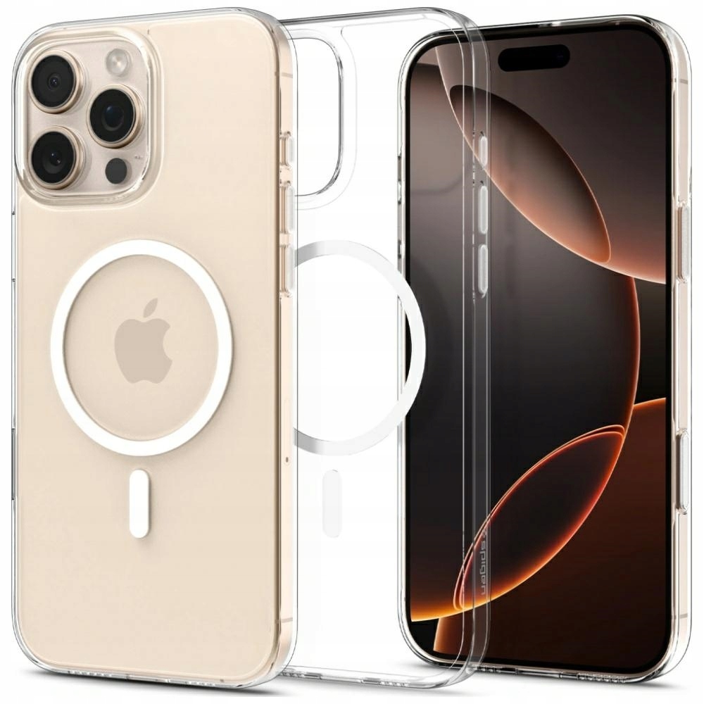 Etui Spigen Thin Fit T Mag MagSafe do iPhone 16 Pro Max przezroczysto-bi
