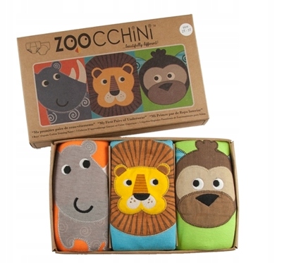 Zoocchini Majtki Treningowe dziecięce 3-4l. Safari