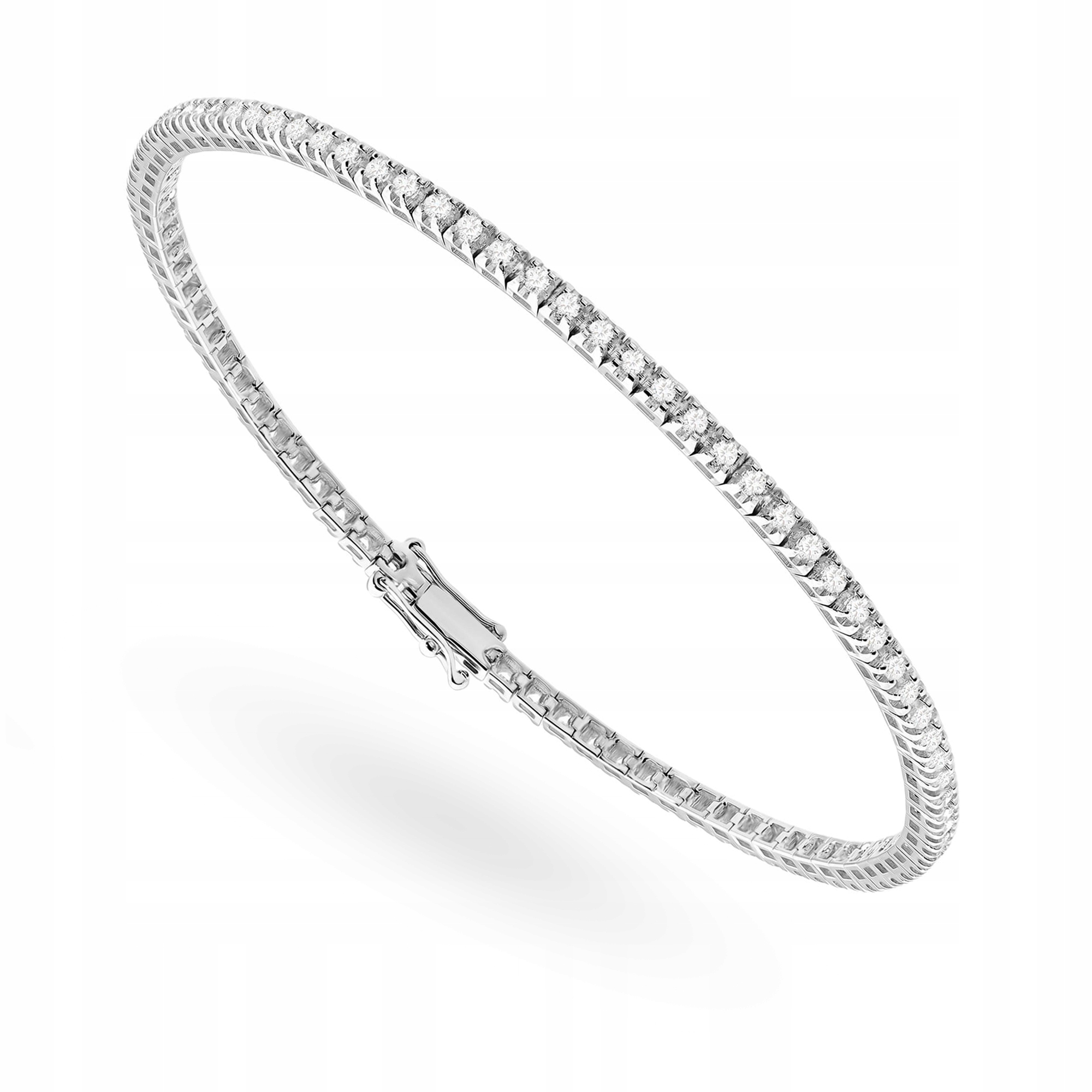 Piękna Złota Bransoletka Damska pr. 585 14k z Brylantami 1,07ct Pudełko