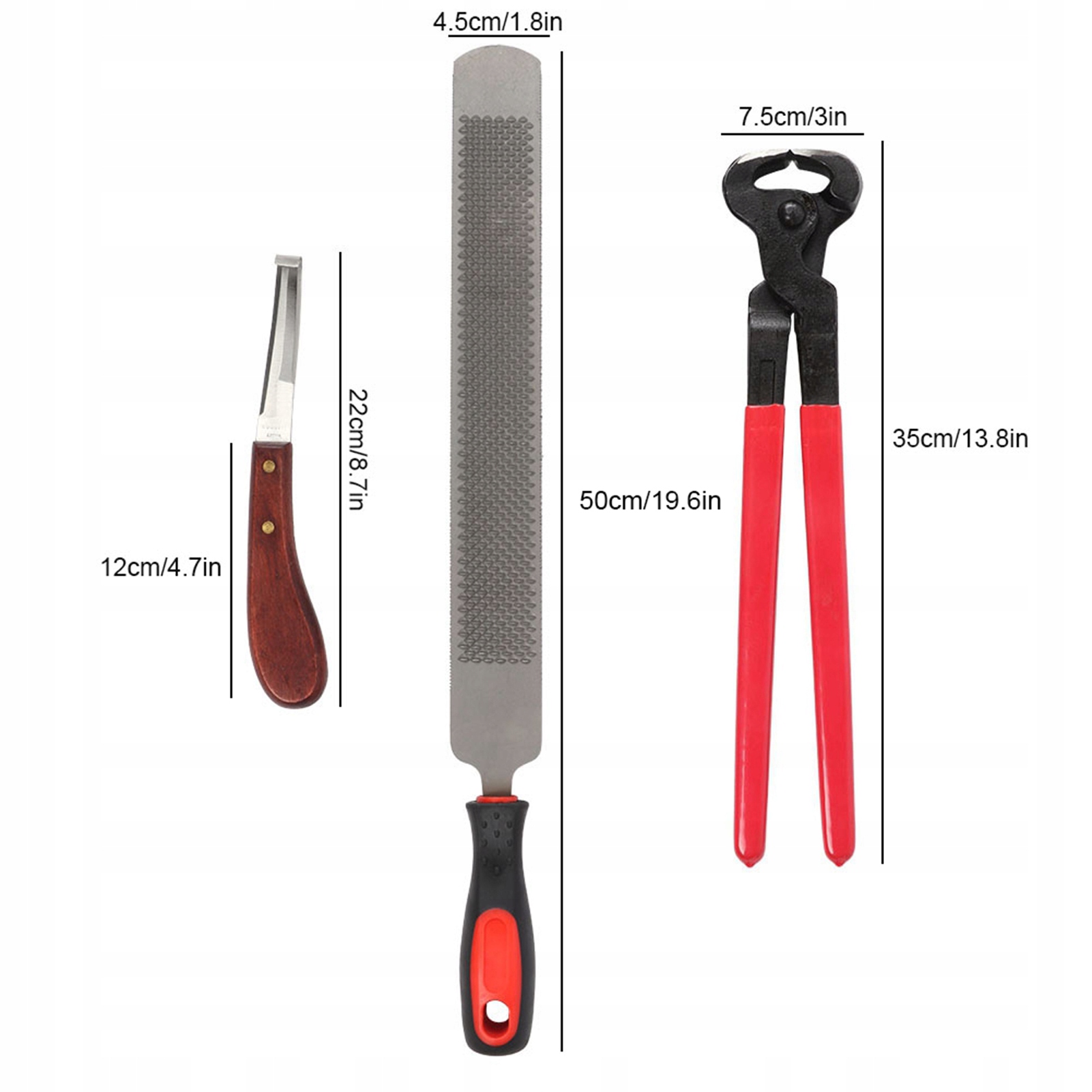 NOŻYCE ZESTAW DO PRZYCINANIA KOPYT Nazwa 11