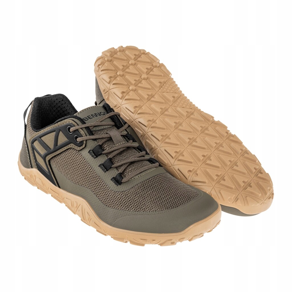 Buty trekkingowe sportowe niskie męskie Bennon Barefoot Sport Khaki 42