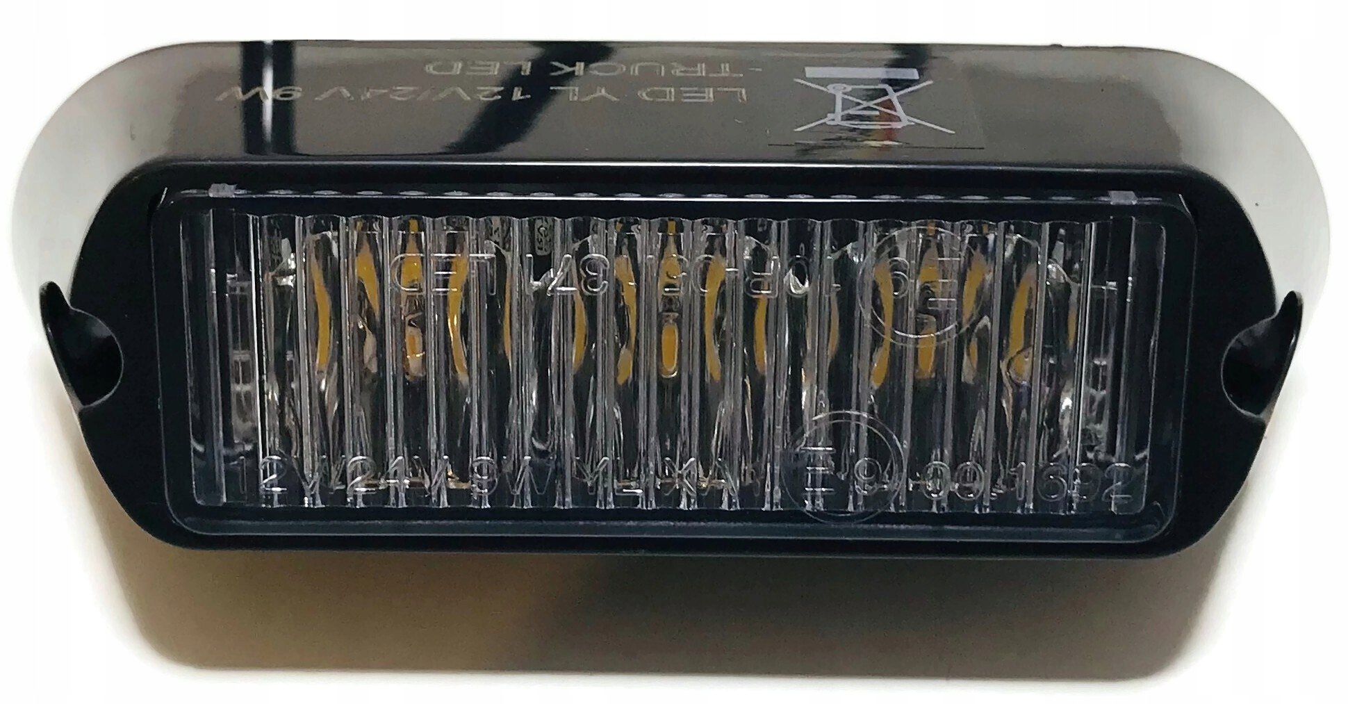 LAMPA OSTRZEGAWCZA 3 LED STROBOSKOP POMOC DROGOWA Kolor pomarańczowy