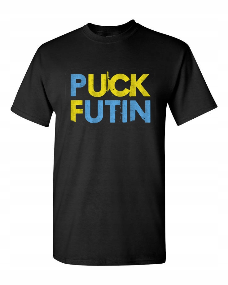 

T-shirt Koszulka Wolna Ukraina Flaga Fuck Putin L