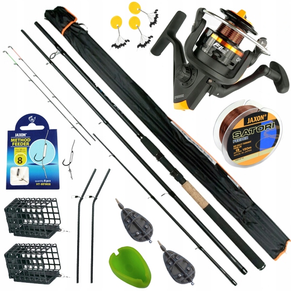 

zestaw Method Feeder wędka Jaxon kołowrotek ZF3