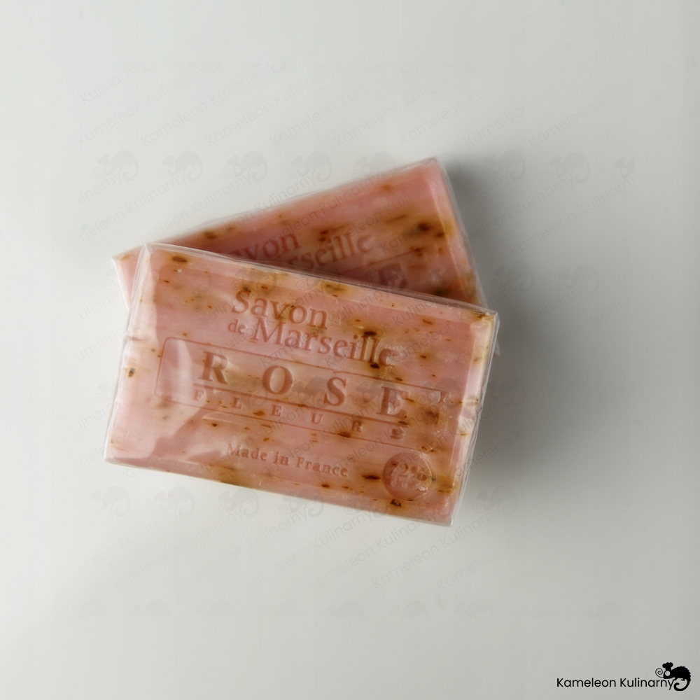 MYDŁO MARSYLSKIE francuskie ROSE RÓŻA RÓŻANE 100g peeling Le Chatelard 1802 Problem skóry nie dotyczy