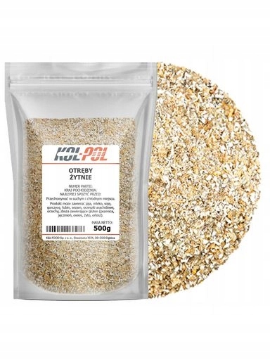 Levně 9x Žitné Otruby 500g Potravinářské přírodní na chléb čerstvé kvality Kol-Pol