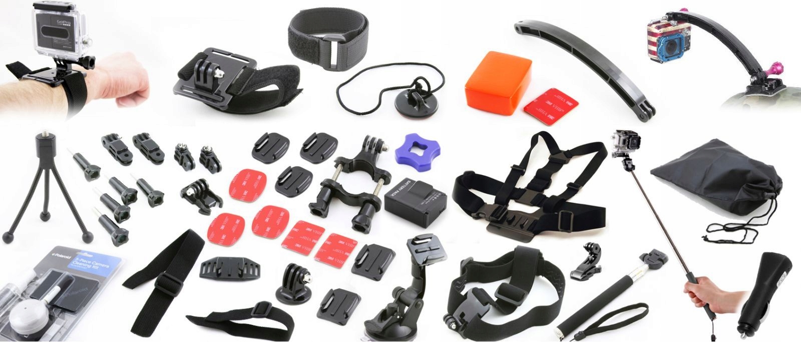 

Mega Zestaw do GoPro Hero 3+ 3 Wszystko !! Sprawdź