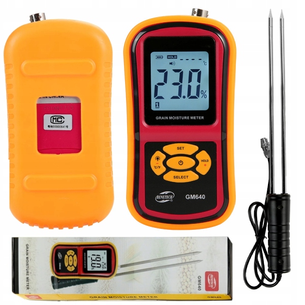 Přesný Vlhkoměr, Měřič Vlhkosti Obilí, Sonda, Baterie