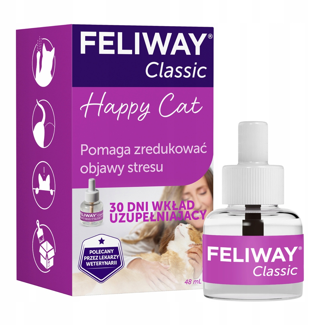 Levně Feliway Classic doplňková náplň 48 ml Feromony snižující stres u kočky