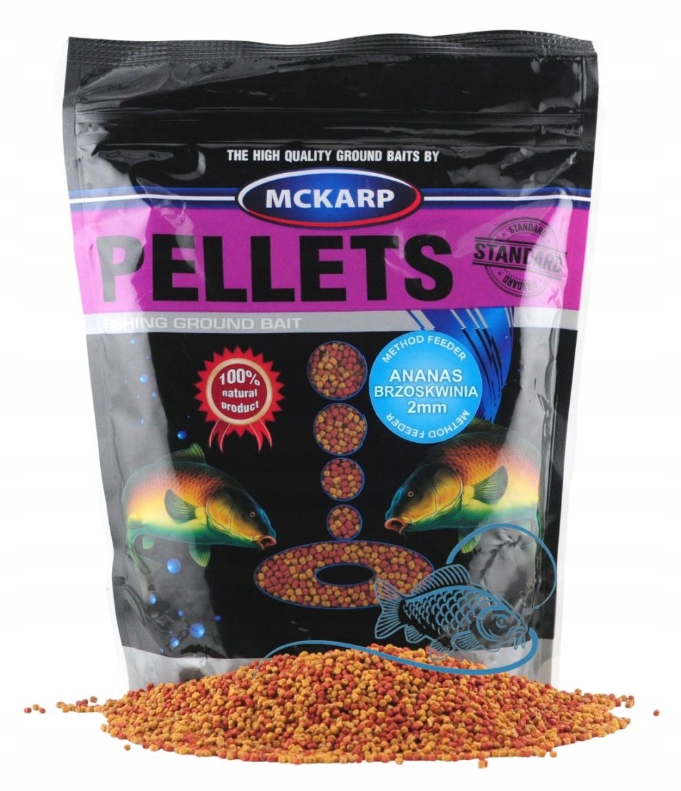 Ananas Brzoskwinia Pellet 2mm 500g Method Feeder Mckarp